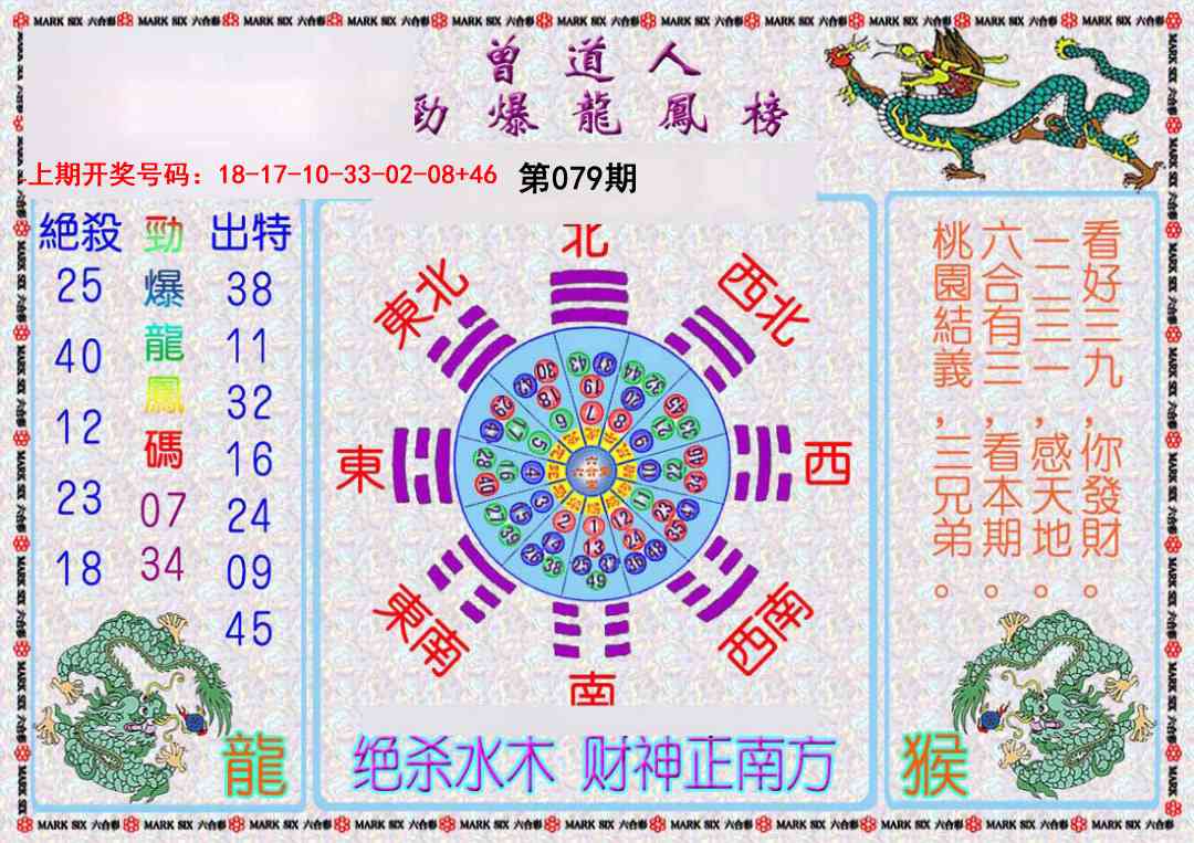 079期曾道人劲爆龙凤榜[图]